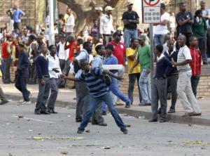 Mob violence in Johannesburg dated: March 15th, 2014.