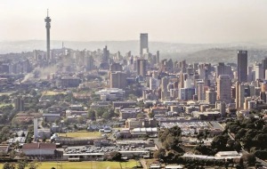 Skyline of the Great City of Johannesburg, Africa's largest city and world's most dangerous as well